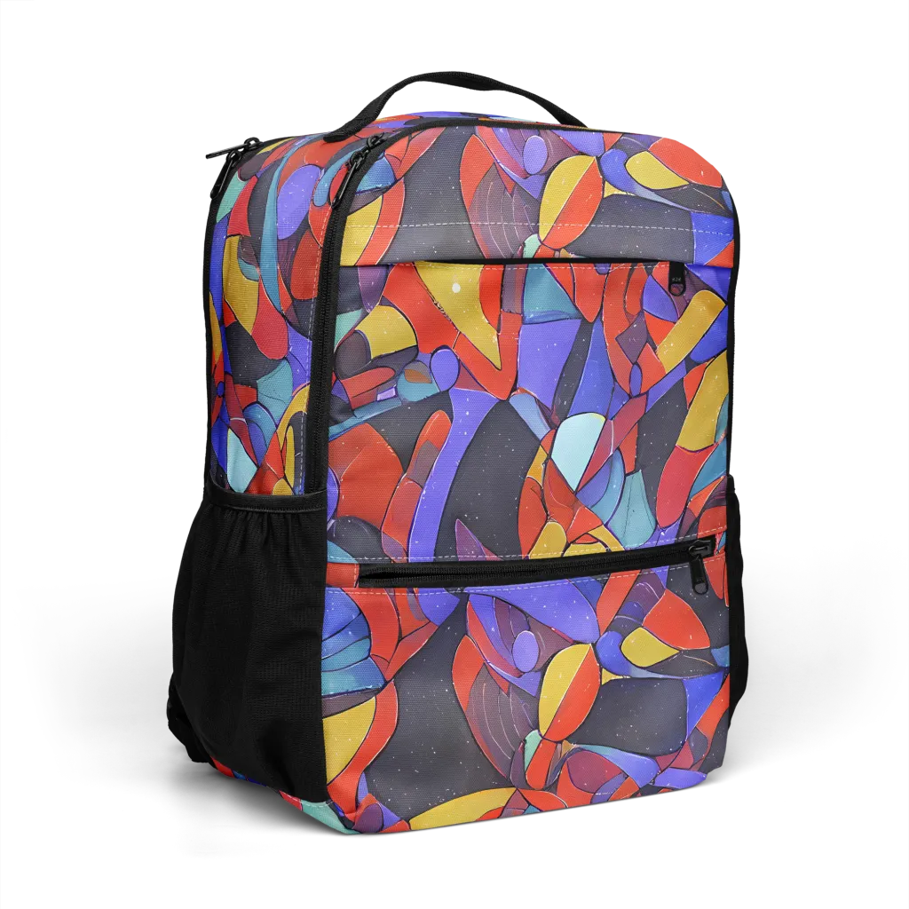 Neon Interlock on Utility Backpack — Right Front