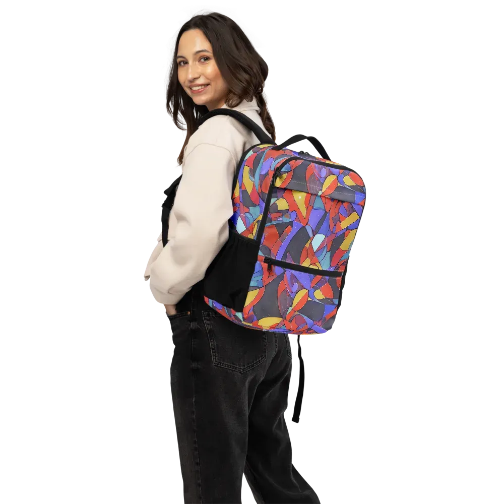Neon Interlock on Utility Backpack — Back