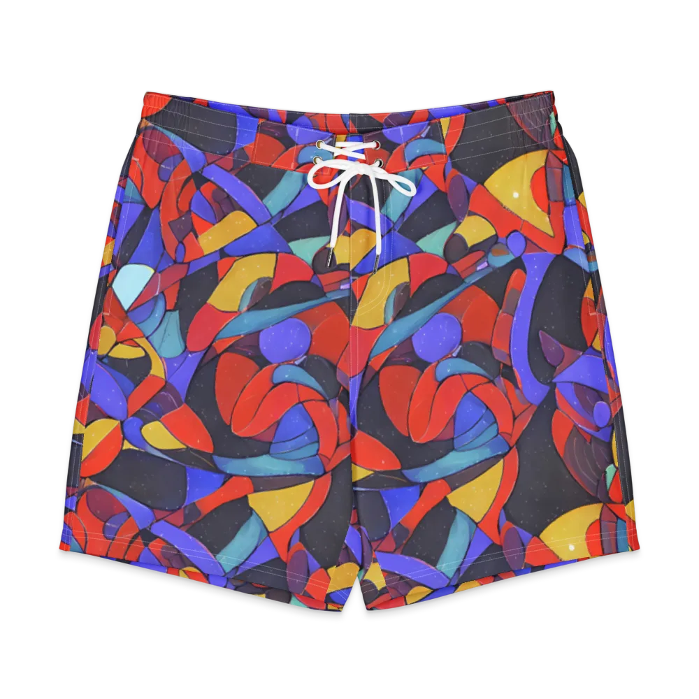 Neon Interlock on Men's Board Shorts — Front