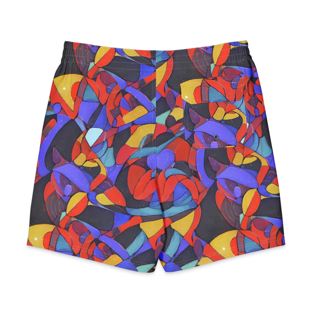 Neon Interlock on Men's Board Shorts — Back