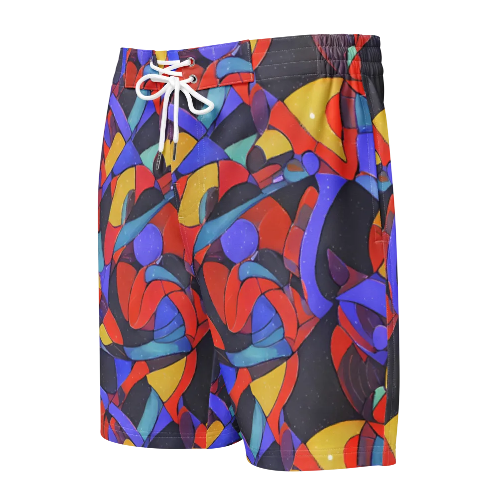 Neon Interlock on Men's Board Shorts — Front