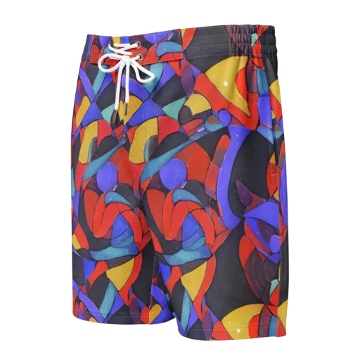 Neon Interlock on a Men's Board Shorts