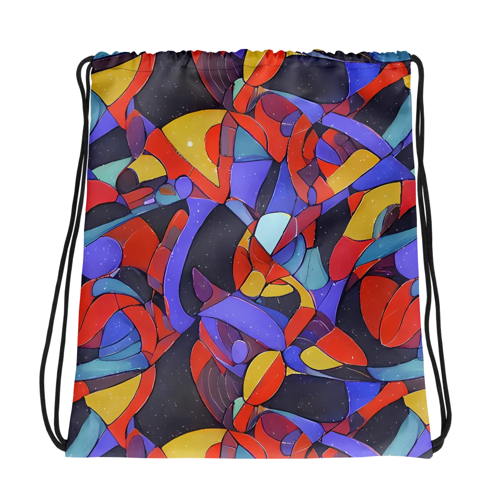 Neon Interlock on Drawstring Bag — Photo