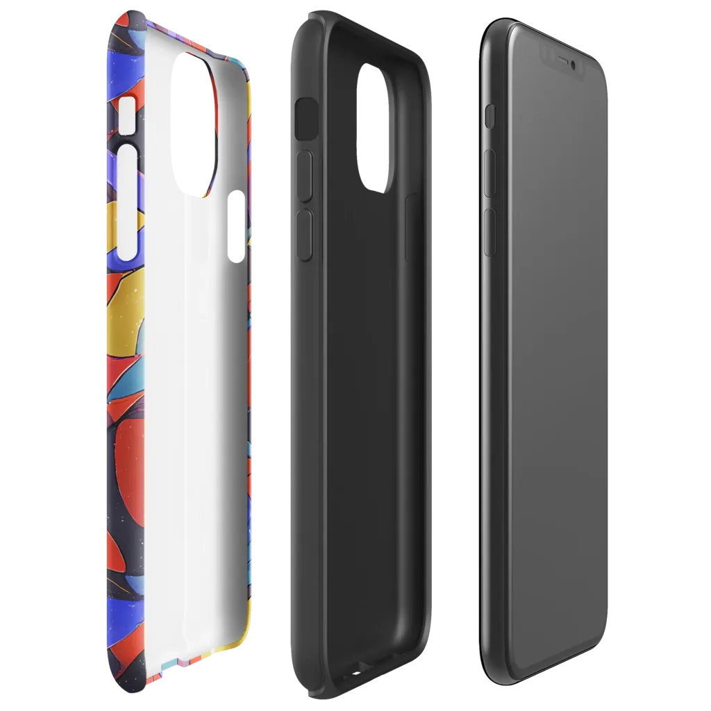 Neon Interlock on Tough Case for iPhone® — Right