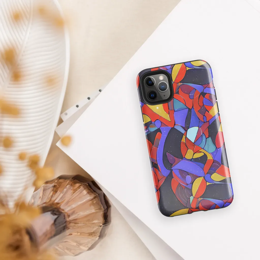 Neon Interlock on Tough Case for iPhone® — Front