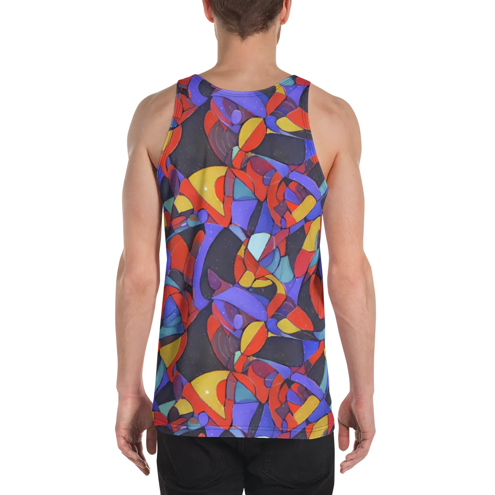 Neon Interlock on Men's Tank Top — Back
