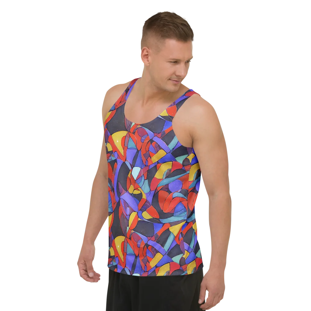 Neon Interlock on Men's Tank Top — Left Front