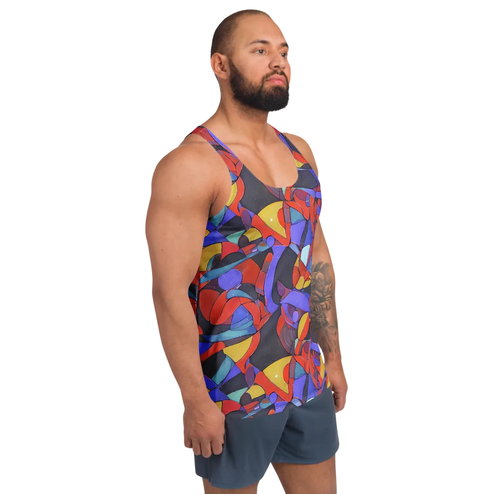 Neon Interlock on Men's Tank Top — Right Front