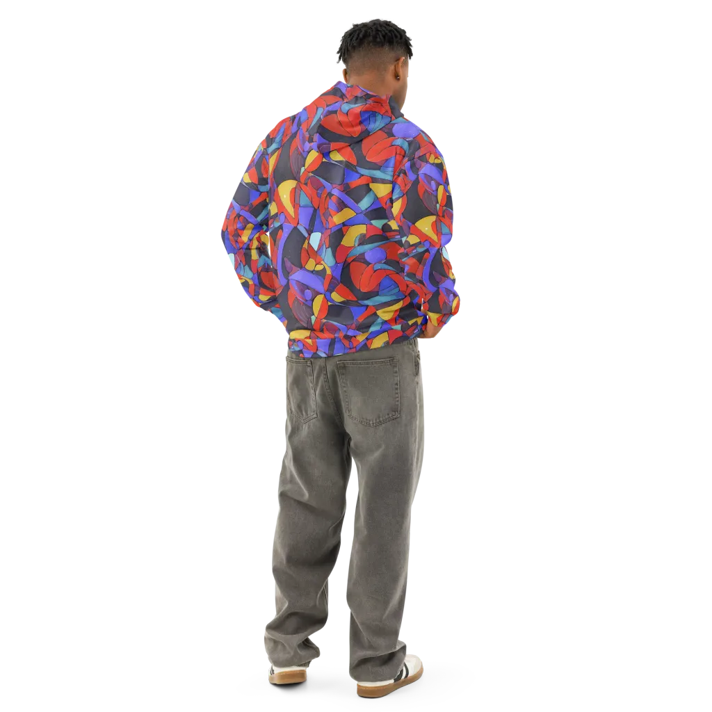 Neon Interlock on Cotton Hoodie — Back