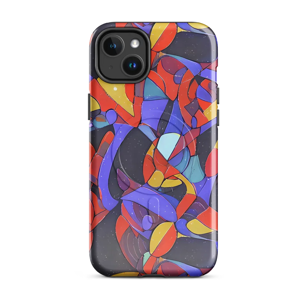 Neon Interlock on MagSafe Tough Case for iPhone® — Front