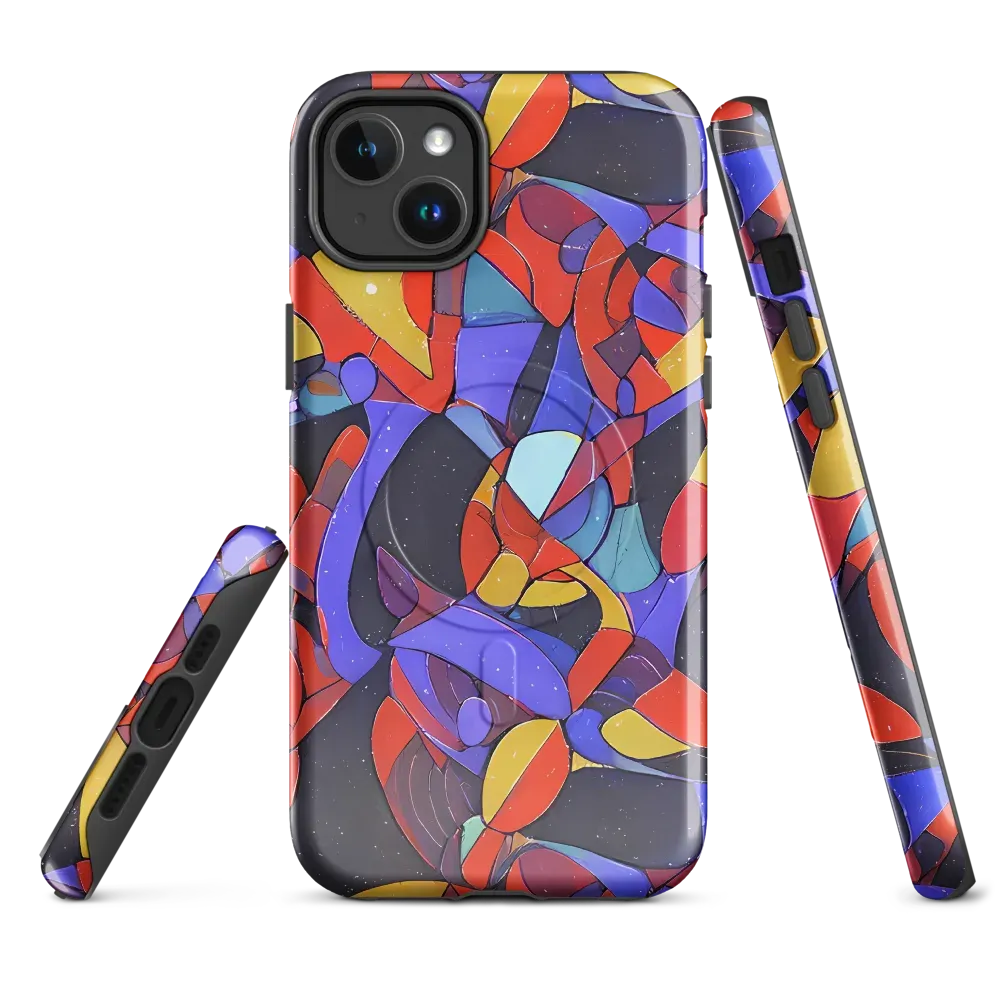 Neon Interlock on MagSafe Tough Case for iPhone® — Front