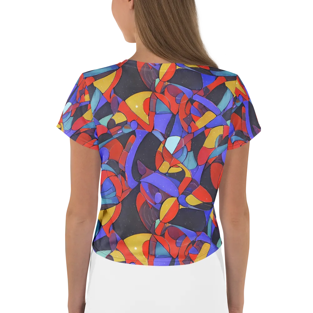 Neon Interlock on Crop Tee — Back