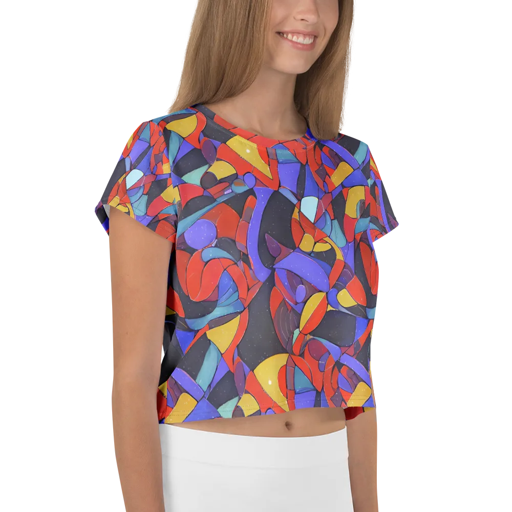 Neon Interlock on Crop Tee — Right