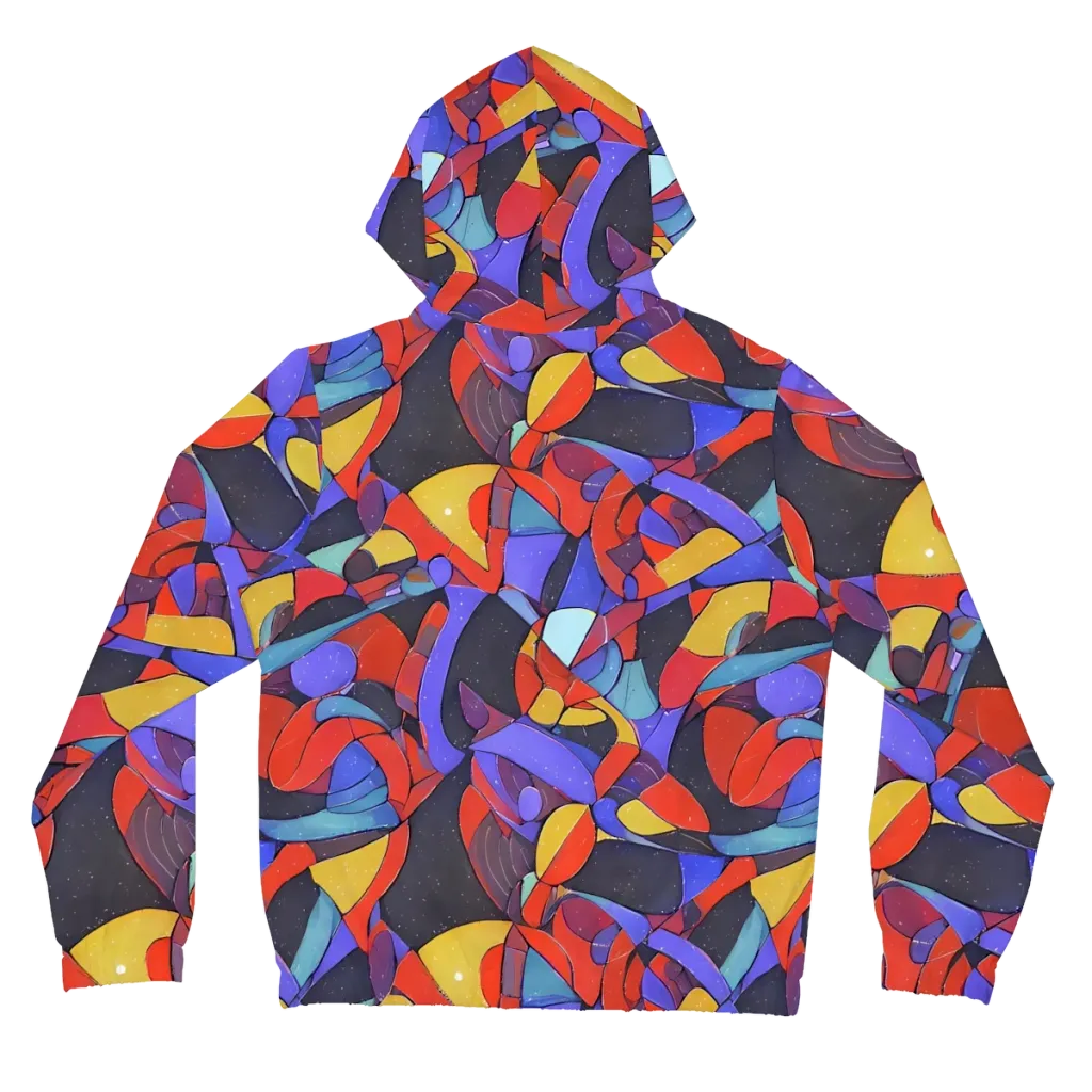 Neon Interlock on Women's Full-Zip Hoodie — Back