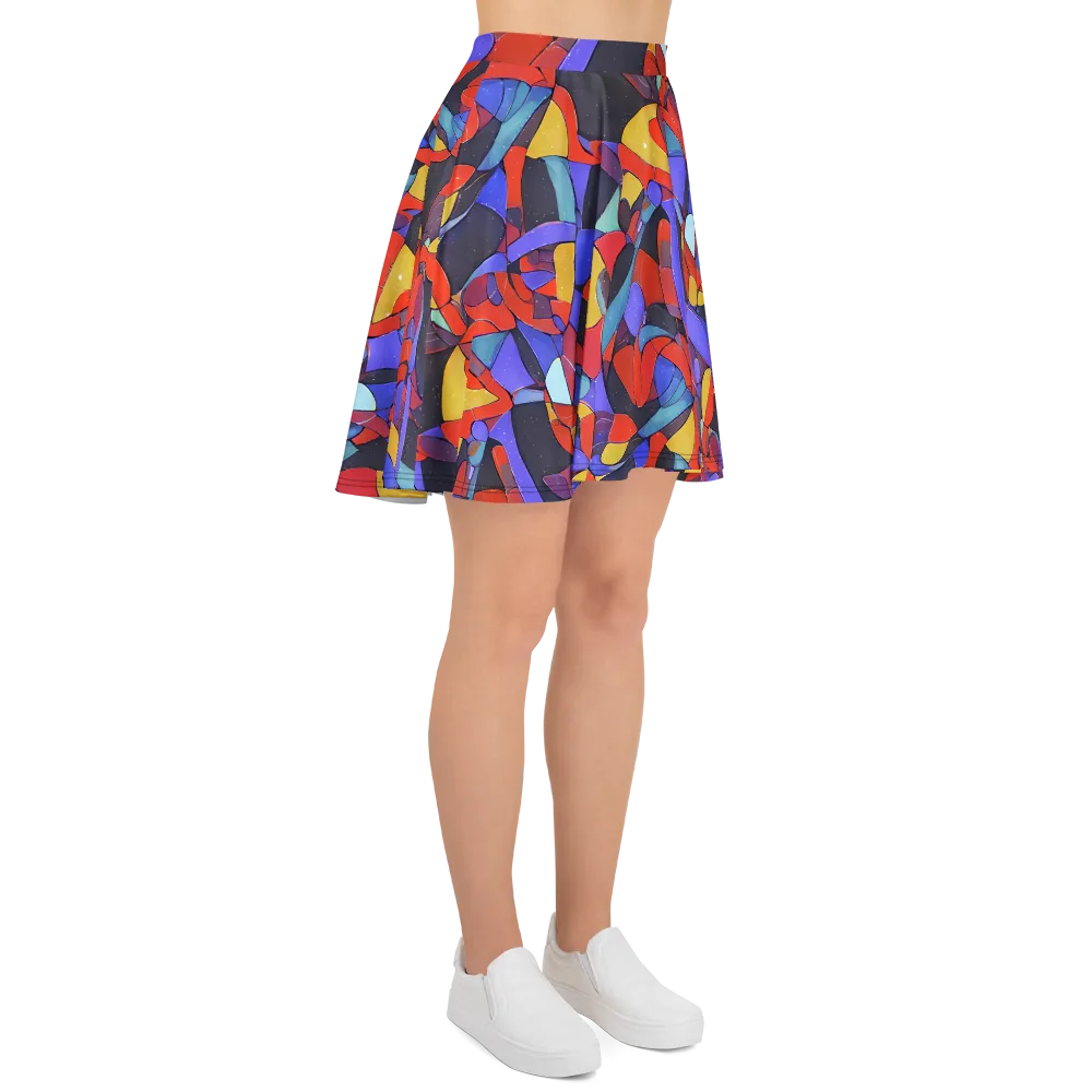 Neon Interlock on Skater Skirt — Right