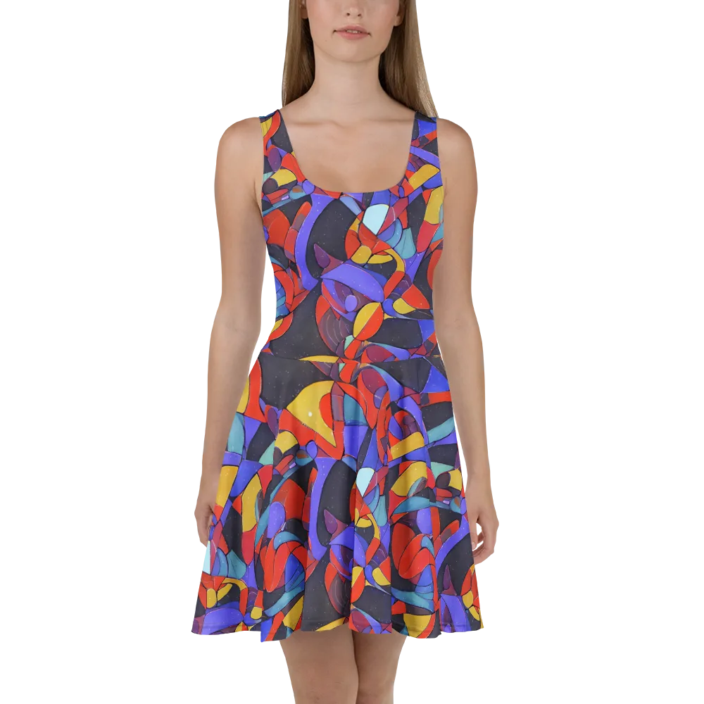 Neon Interlock on Skater Dress — Front