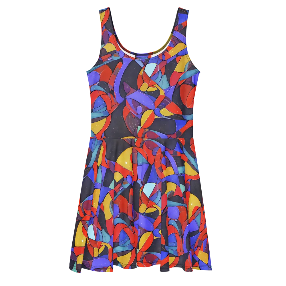 Neon Interlock on Skater Dress — Front