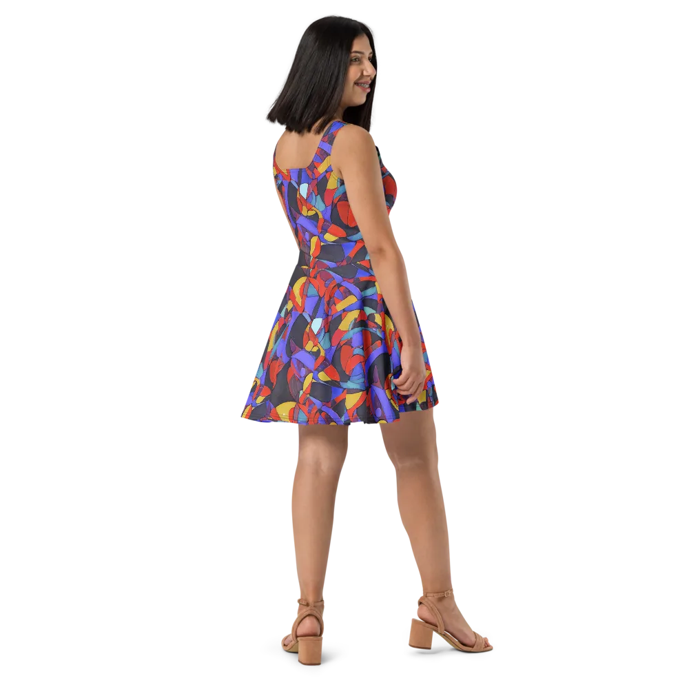 Neon Interlock on Skater Dress — Right
