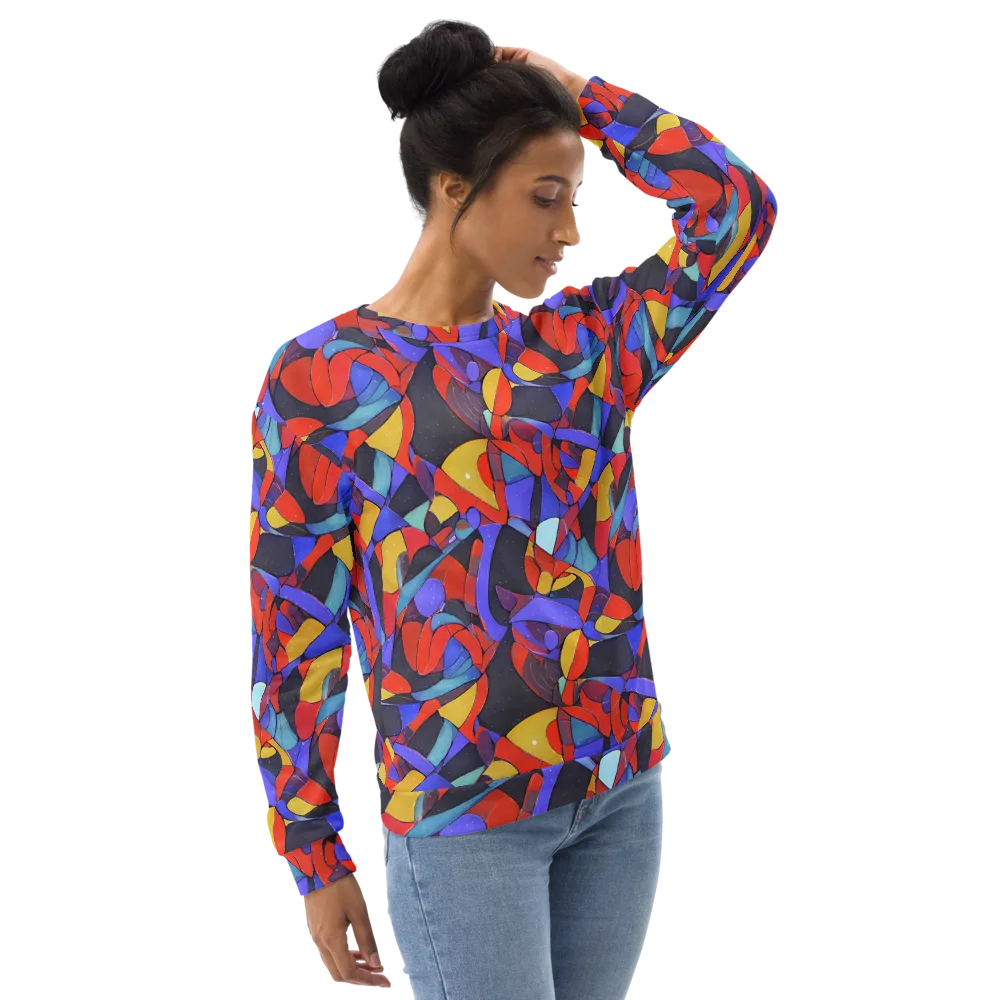 Neon Interlock on Sweatshirt — Right Front