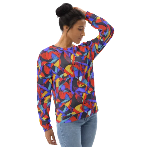 Neon Interlock on a Sweatshirt