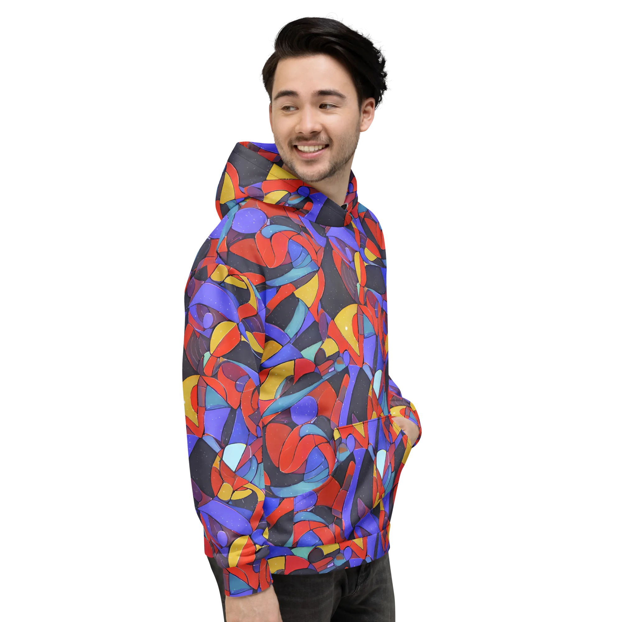 Neon Interlock on Hoodie — Right