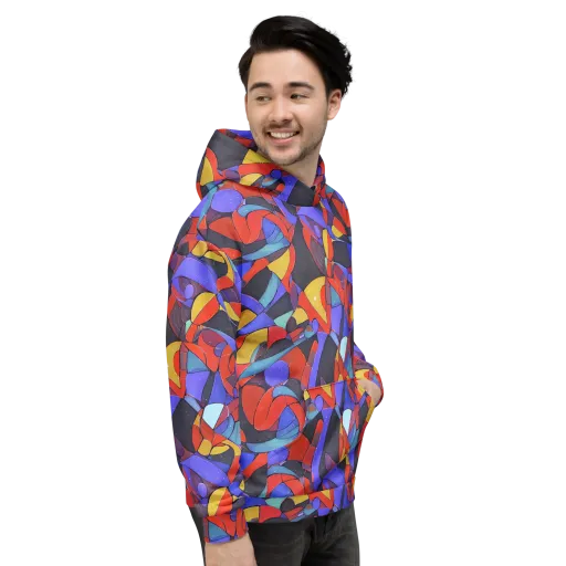 Neon Interlock on a Hoodie