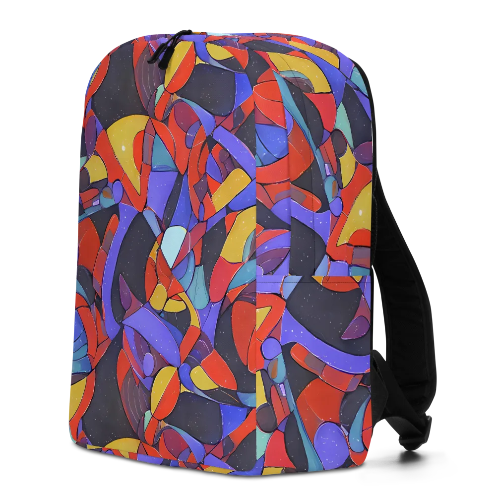 Neon Interlock on Minimalist Backpack — Left