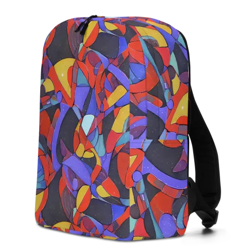 Neon Interlock on a Minimalist Backpack