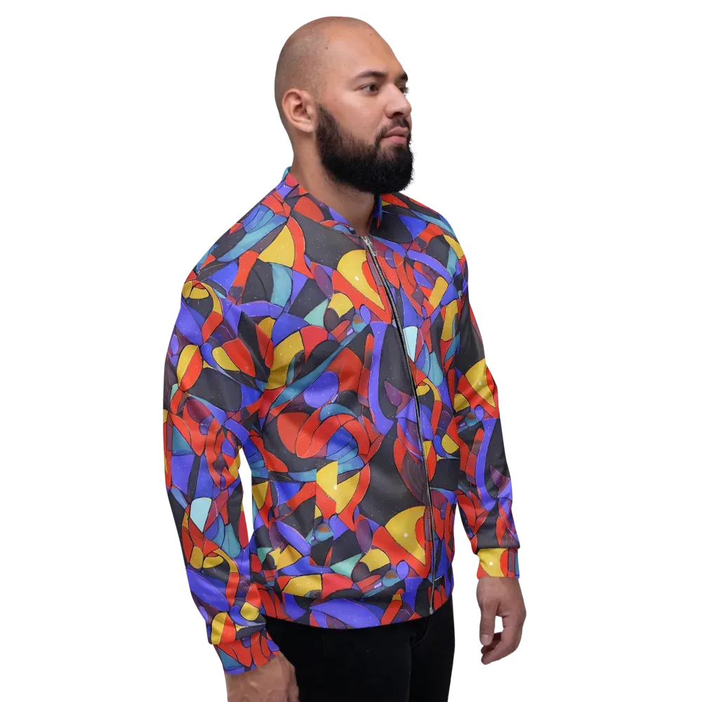 Neon Interlock on Bomber Jacket — Right