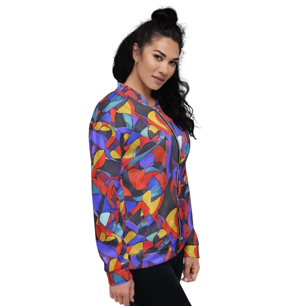 Neon Interlock on Bomber Jacket — Right