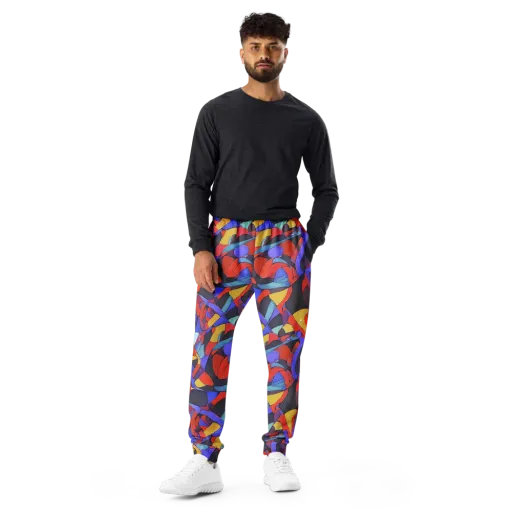 Neon Interlock on a Men's Joggers