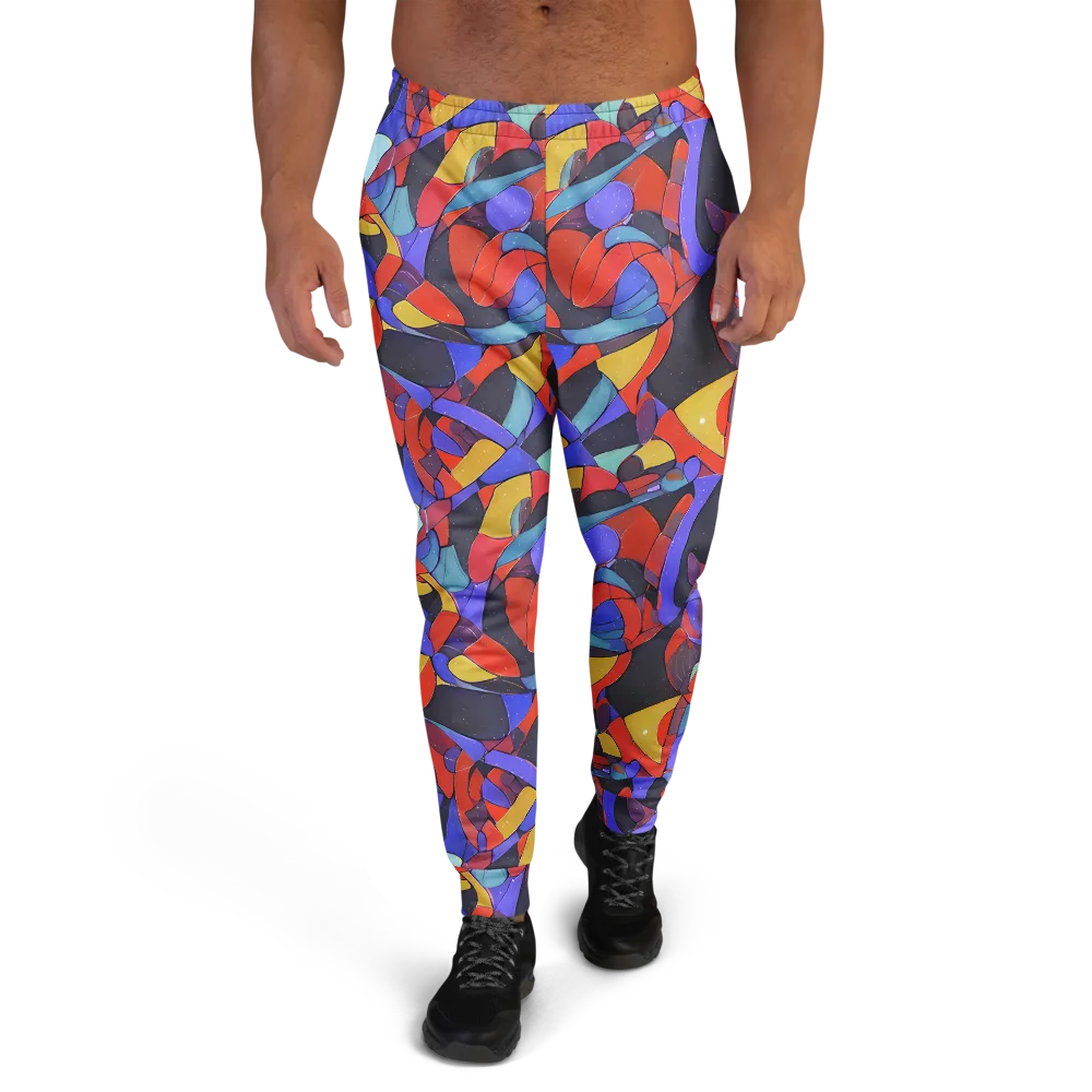 Neon Interlock on Men's Joggers — Front