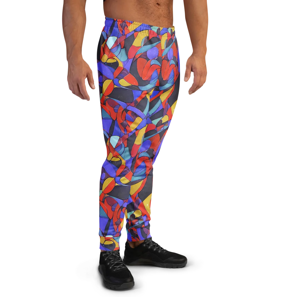 Neon Interlock on Men's Joggers — Right
