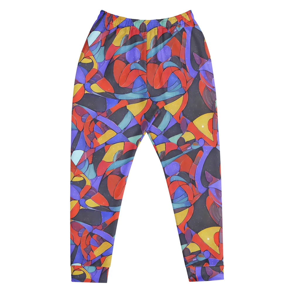 Neon Interlock on Men's Joggers — Front