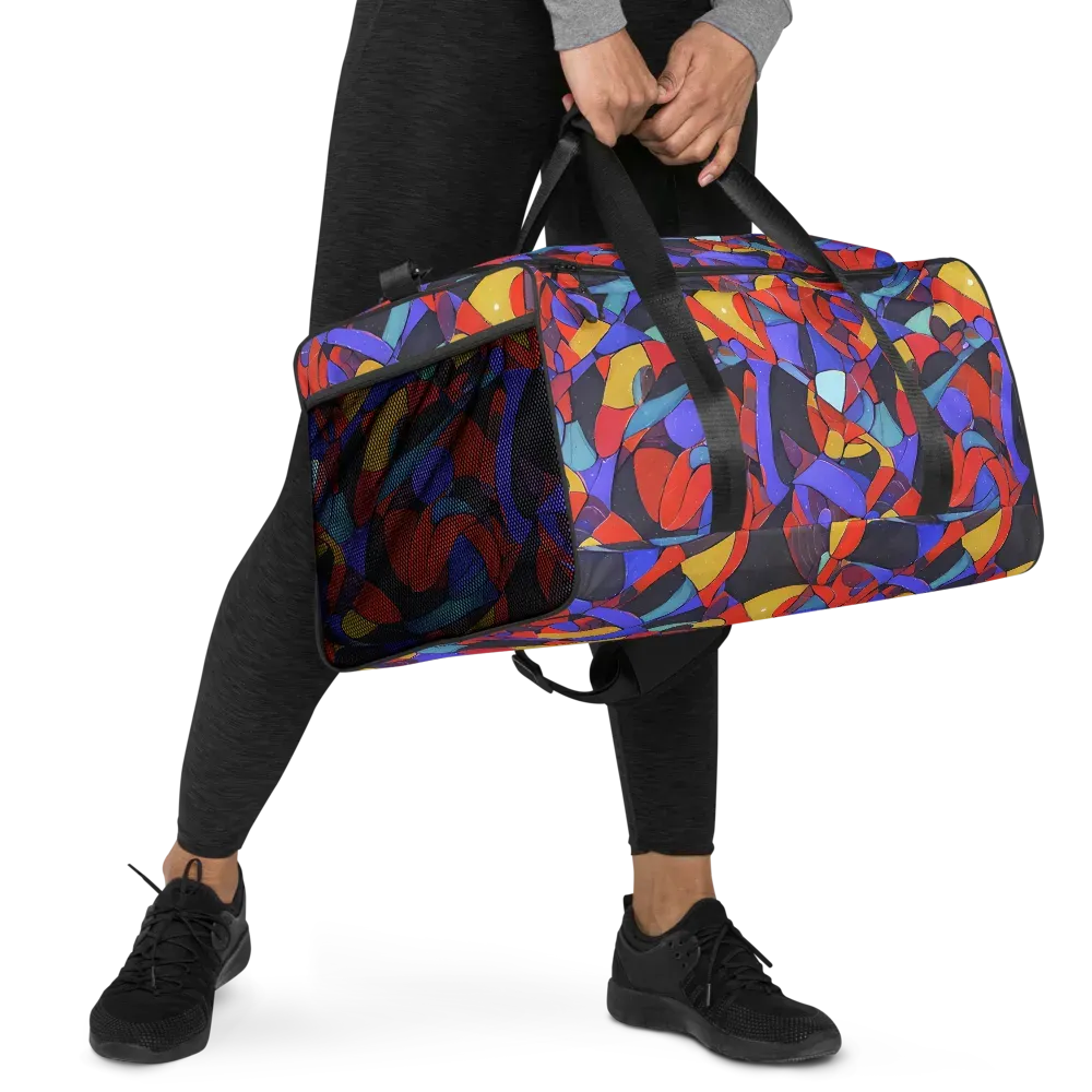 Neon Interlock on Duffle Bag — Right Front