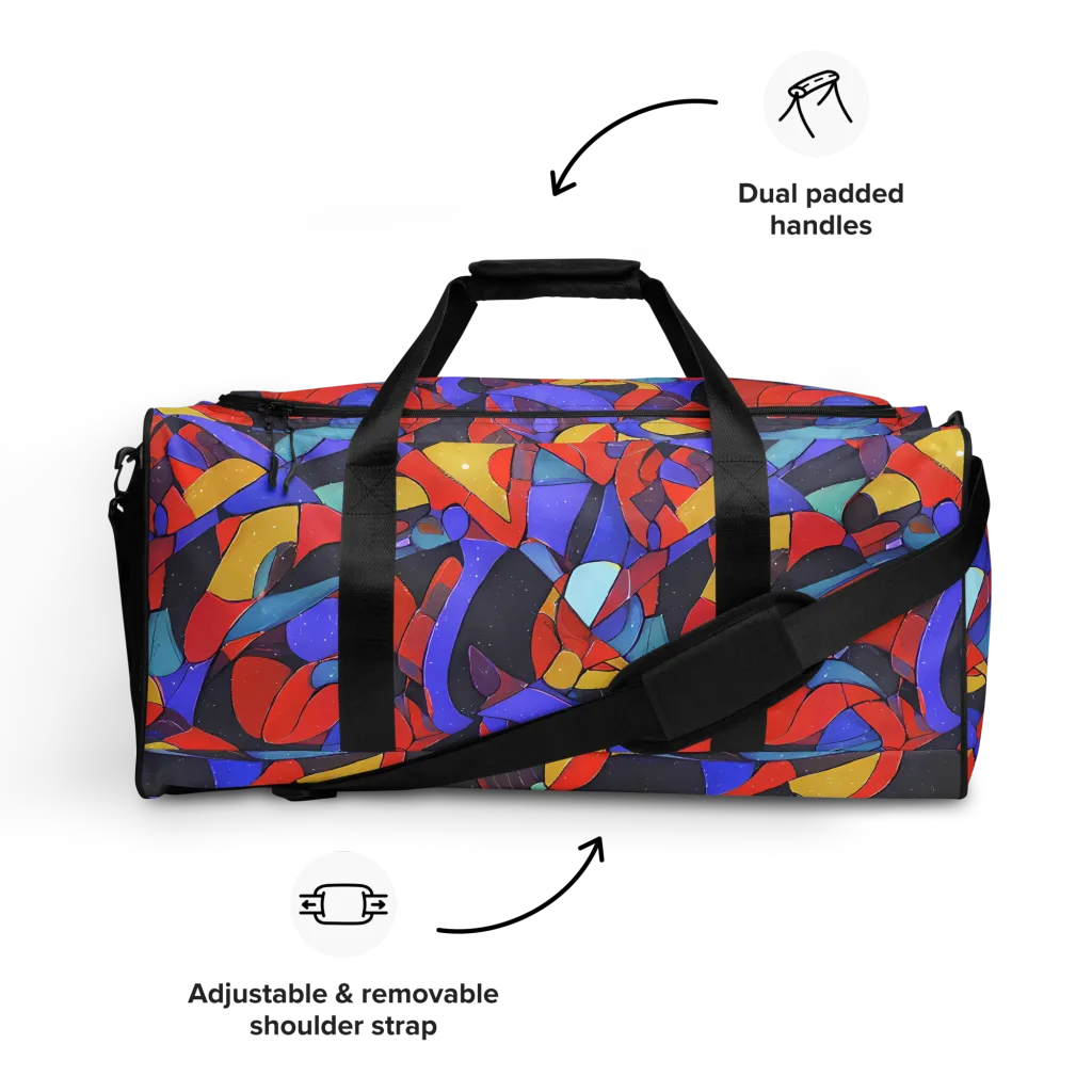 Neon Interlock on Duffle Bag — Front