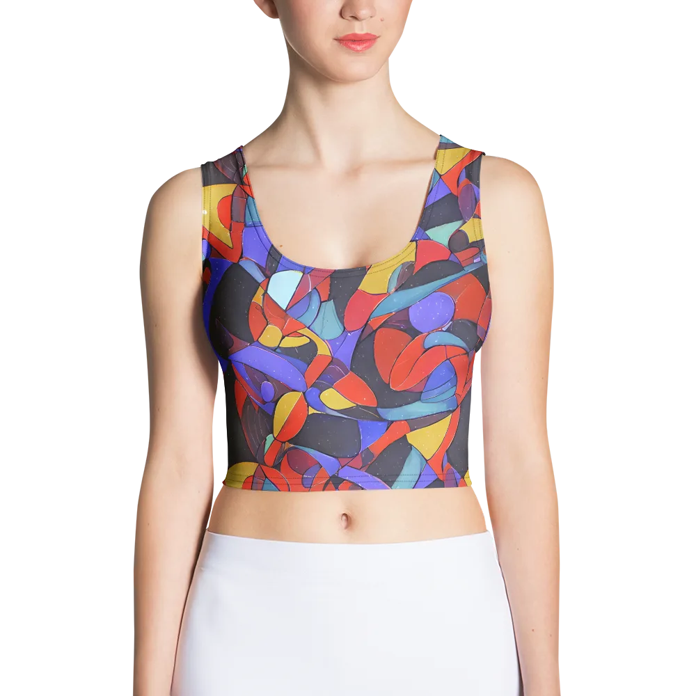 Neon Interlock on Crop Top — Front
