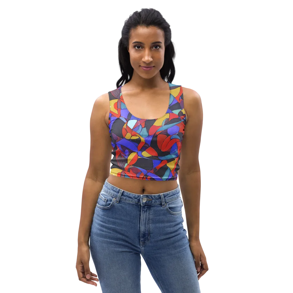 Neon Interlock on Crop Top — Front