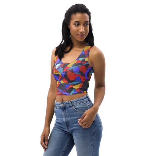 Neon Interlock on a Crop Top