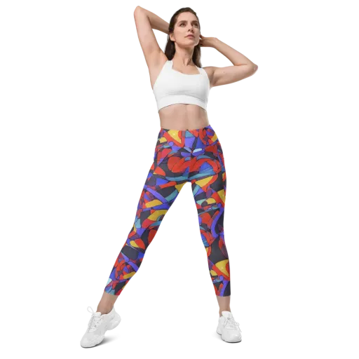 Neon Interlock on a Leggings with Pockets