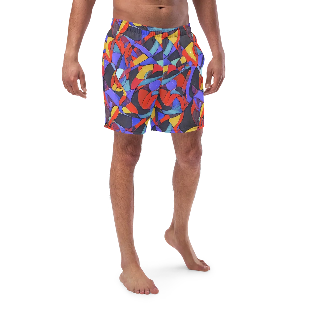 Neon Interlock on Swim Trunks — Front