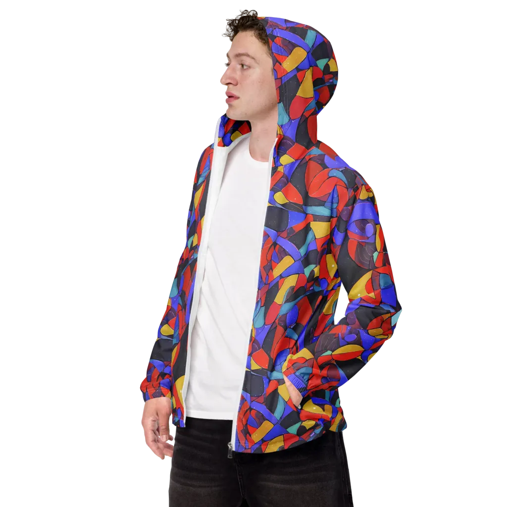 Neon Interlock on Men's Windbreaker — Left Front