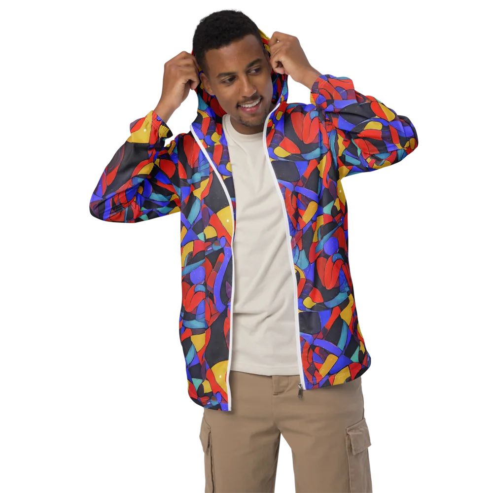 Neon Interlock on Men's Windbreaker — Front