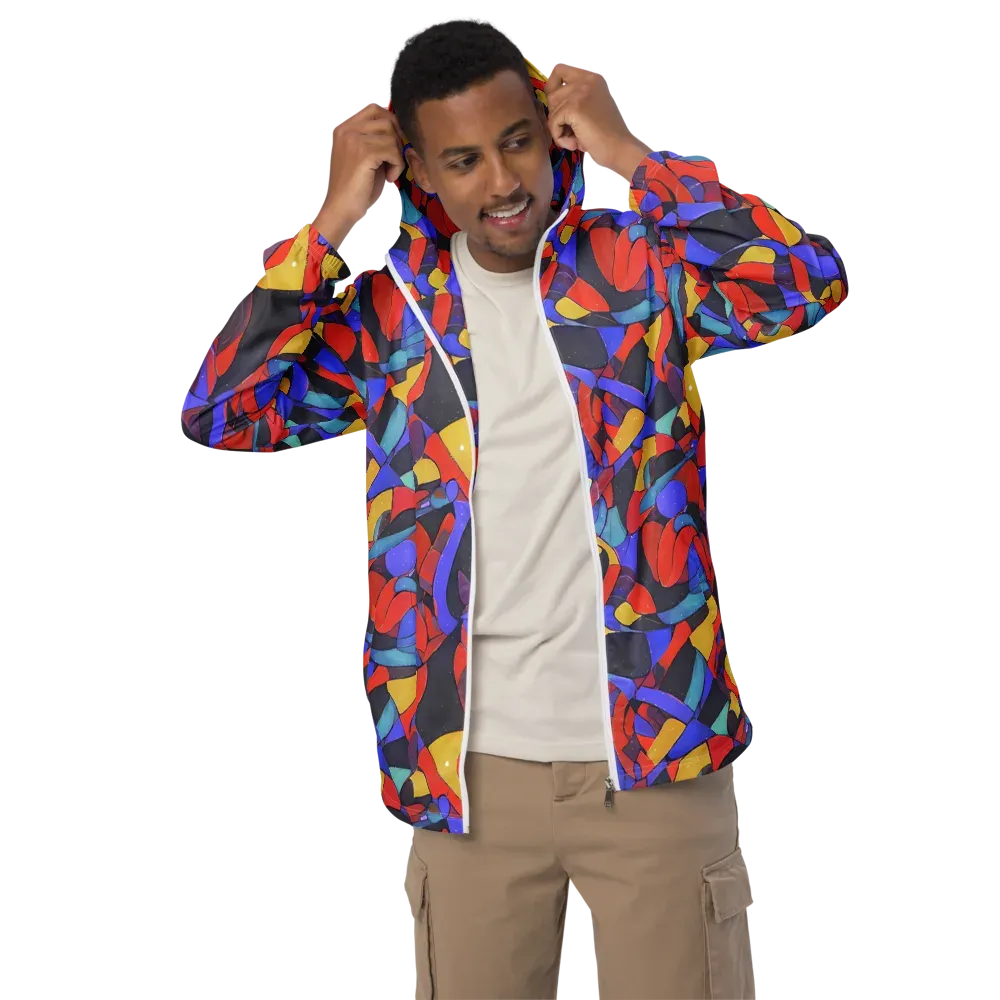 Neon Interlock on Men's Windbreaker — Front