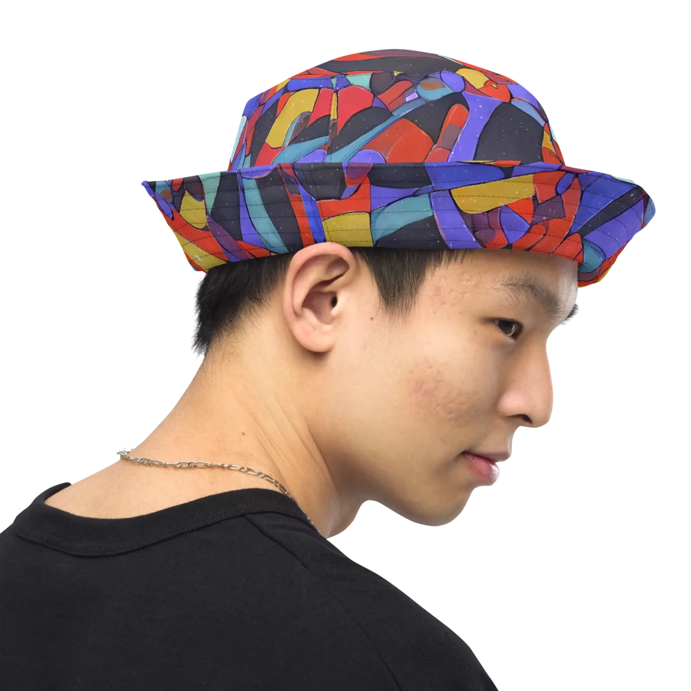 Neon Interlock on Reversible Bucket Hat — Right Outside
