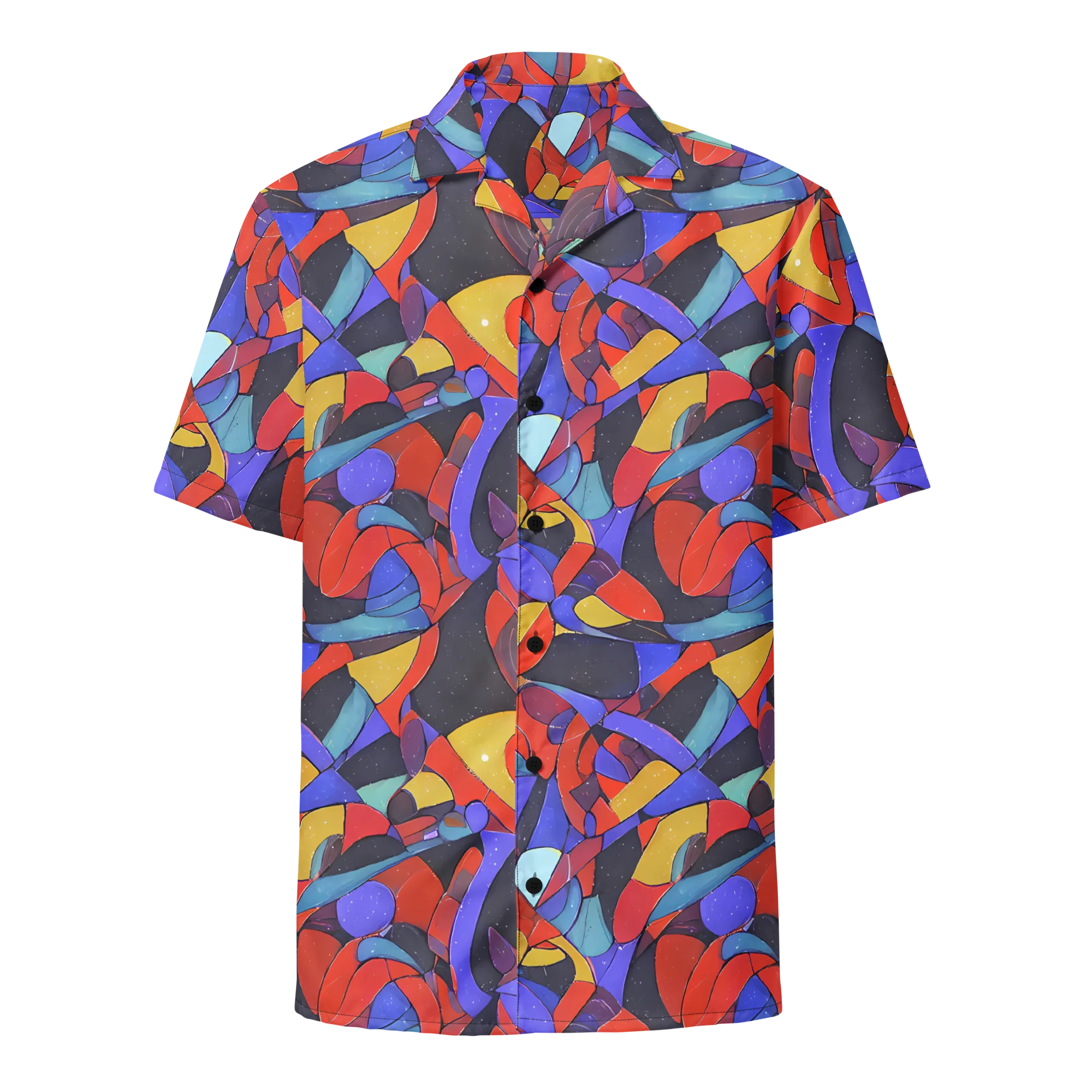 Neon Interlock on Button Shirt — Front
