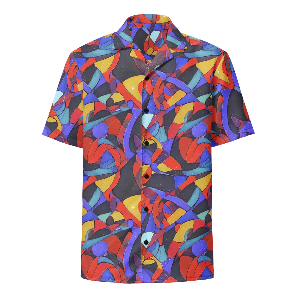 Neon Interlock on Button Shirt — Front
