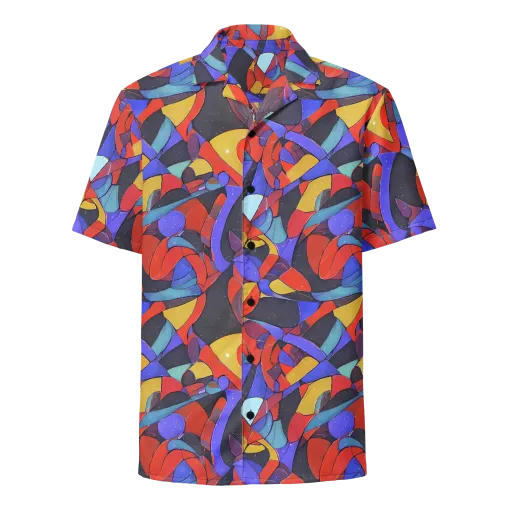 Neon Interlock on a Button Shirt
