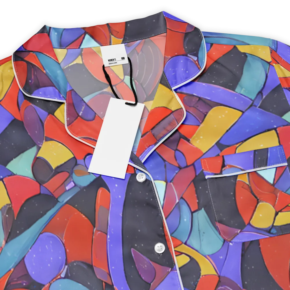 Neon Interlock on Women's Short Sleeve Pajama Top — Product details