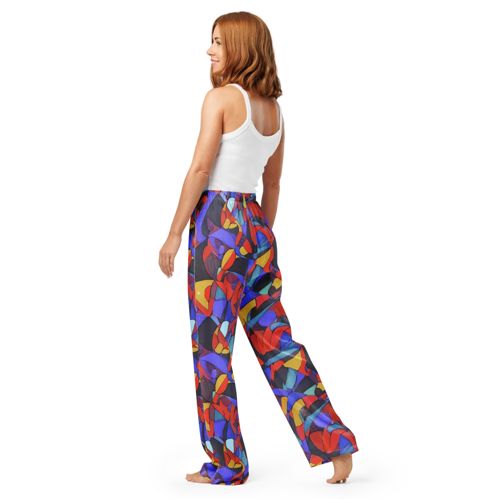 Neon Interlock on Women's Pajama Pants — Back